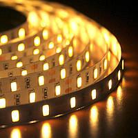 Светодиодная LED лента 3528 White WW (тёплый белый диод)