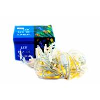 Xmas гирлянда LED 100L 3.3 Line WW-1 Тёплый белый 10 Mетров Уличная+соед.Белый провод