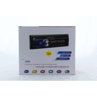 Купить Автомагнитола MP3 1083B съемная панель + ISO кабель