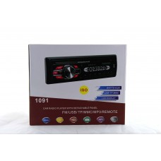 Автомагнитола MP3 1091 съемная панель + ISO кабель