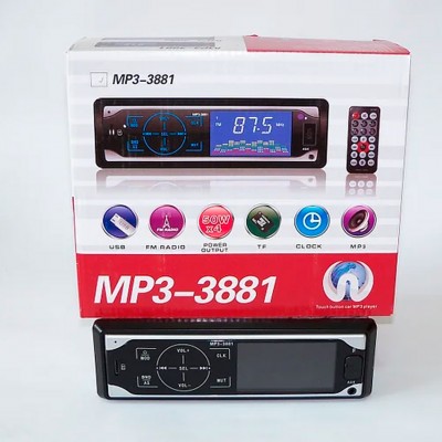 Купити Автомагнітола MP3 3881 Iso 1DIN сенсорний дисплей