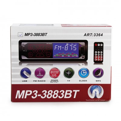Купити Автомагнітола MP3 3883BT Iso 1DIN сенсорний дисплей