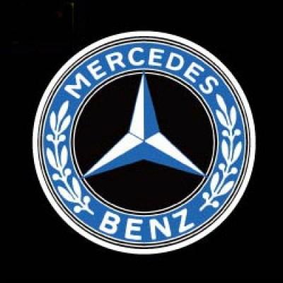 Дверной логотип LED LOGO 018 MERCEDES (1950) от  – лучшая цена, доставка по Украине