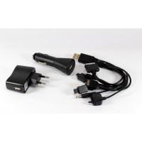 Комплект Адаптер MOBI CHARGER 10in1 C12 (Блістер, чорний)