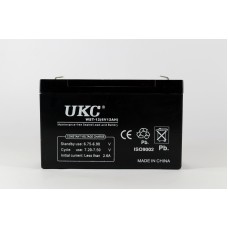 Аккумулятор BATTERY 6V 12A UKC (Реальная ёмкость -30%)