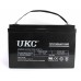 Гелиевый аккумулятор BATTERY 12V 100A UKC (Реальная ёмкость -30%)