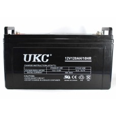 Гелиевый аккумулятор BATTERY 12V 120A UKC (Реальная ёмкость -40% = 72А)