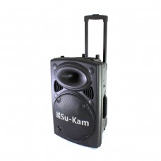 Портативна колонка Su-Kam BT 120D + 2 бездротові мікрофони (12v\220v)
