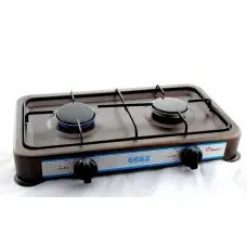 Газова плита/таганок Domotec MS-6602 (настільна, 2 конфорки)