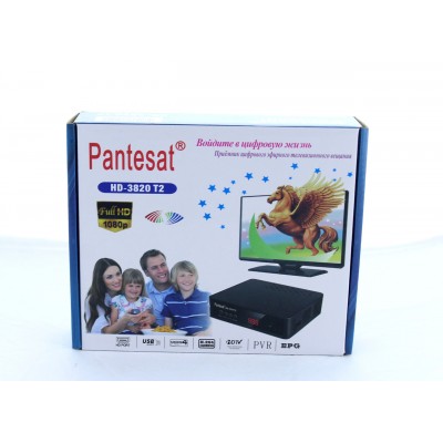Купити Тюнер DVB-T2 Pantesat HD-3820 (Приймач DVB-T2 для цифрового телебачення з підтримкою Wi-Fi адаптера