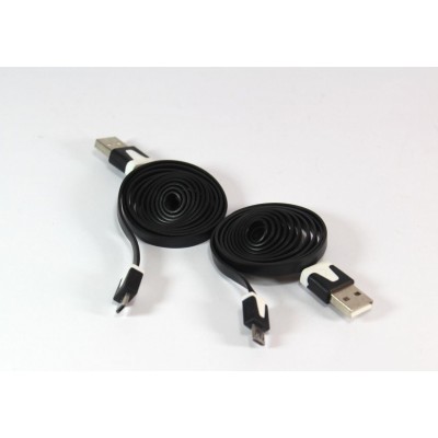 Шнур USB-MICRO USB 1m flat V8/0044