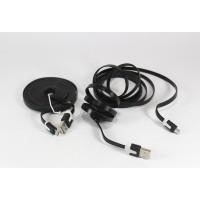 Шнур USB-MICRO USB 3m flat V8