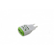 Зарядний пристрій USBx2 220В mod-005