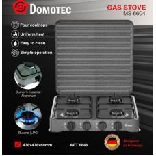 Газовая плита/таганок Domotec MS-6604 (настольная, 4 конфорки, 4шт/ящ)