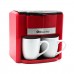 Купить Кофеварка Domotec MS-0705 Красная (2 керамические чашки)