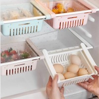Раздвижной пластиковый контейнер для хранения продуктов в холодильнике Storage rack