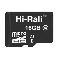 Карта пам'яті microSDHC (UHS-1) 16GB class 10 Hi-Rali (без адаптера)