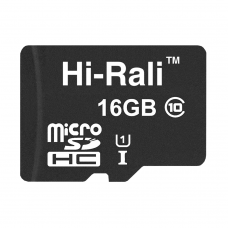 Карта пам'яті microSDHC (UHS-1) 16GB class 10 Hi-Rali (без адаптерів)