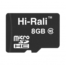Карта пам'яті microSDHC 8GB class 10 Hi-Rali (без адаптерів)