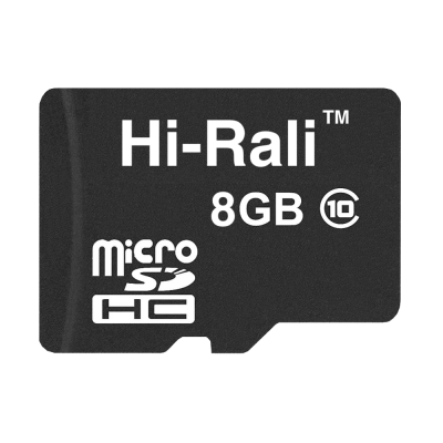 Карта памяти microSDHC 8GB class 10 Hi-Rali (без адаптеров)