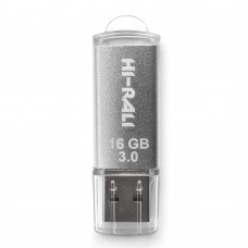 Накопитель 3.0 USB 16GB Hi-Rali Rocket серия серебро 