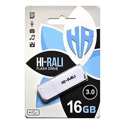 Накопичувач 3.0 USB 16GB Hi-Rali Taga серія білий