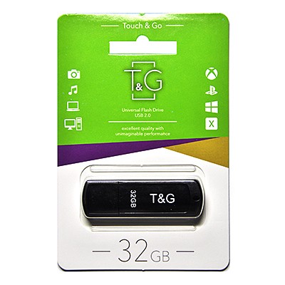 Накопичувач 3.0 USB 32GB T&G Classic серiя 011 чорний