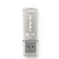 Накопичувач 3.0 USB 64GB Hi-Rali Rocket серія срібло