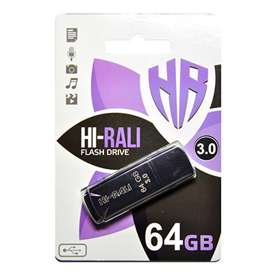 Купить Накопитель 3.0 USB 64GB Hi-Rali Taga серия черный