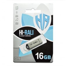 Накопичувач USB 16GB Hi-Rali Fit серія срібло