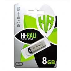 Накопичувач USB 8GB Hi-Rali Fit серія срібло