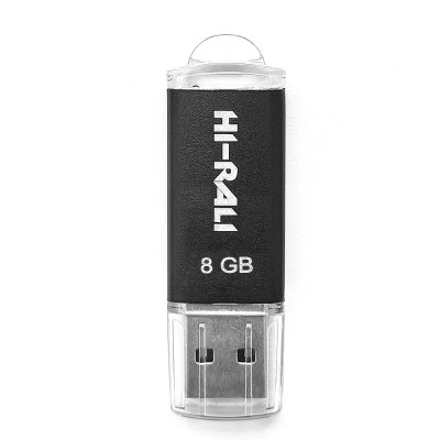 Купить Накопичувач USB 8GB Hi-Rali Rocket серiя чорний
