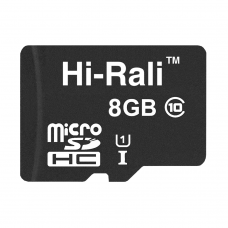 Карта памяти microSDHC (UHS-1) 8GB class 10 Hi-Rali (без адаптеров)