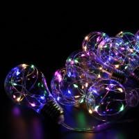 Xmas гирлянд в виде Лампочки 10 Led Мультицветная с соединителем