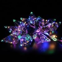 Xmas гирлянда в виде Лампочки ромб150 Led Мультицветная  8CM 3M1,5M
