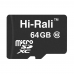 Купити Карта пам'яті microSDHC 64GB class 10 Hi-Rali (без адаптера)