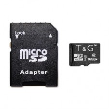 Карта памяти microSDHC 16GB class 4 T&G (c адаптером)