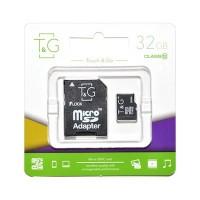 Карта памяти microSDHC (UHS-1) 32GB class 10 T&G (с адаптером)