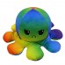 Мягкая игрушка осьминог двухсторонний rainbow