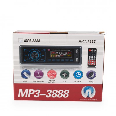 Купить Автомагнитола MP3 3888 ISO 1DIN сенсорный дисплей