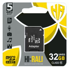 Карта пам'яті microSDHC (UHS-3) 32GB class 10 Hi-Rali (з пекла