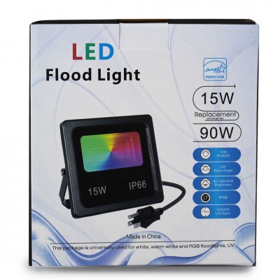 SMART LED ПРОЖЕКТОР 15W IP66 RGB bluetooth с приложением