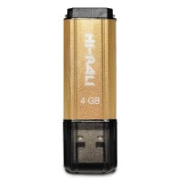 Накопичувач USB 4GB Hi-Rali Stark серiя золото
