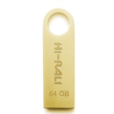 Накопичувач USB 64GB Hi-Rali Shuttle серiя золото
