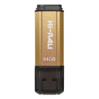 Накопичувач USB 64GB Hi-Rali Stark серія золото