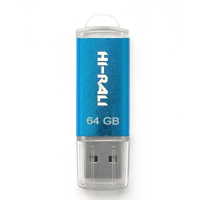 Купити Накопичувач USB 64GB Hi-Rali Rocket серія синій