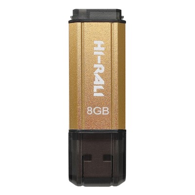 Купити Накопичувач USB 8GB Hi-Rali Stark серія золото