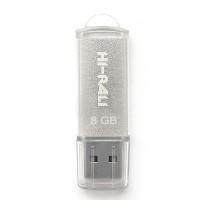 Накопичувач USB 8GB Hi-Rali Rocket серія срібло