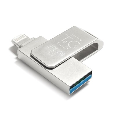 Купити Накопичувач 3.0 USB + Lightning 128GB T&G металева серія 008