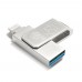 Накопичувач 3.0 USB + Lightning 128GB T&G металева серія 008